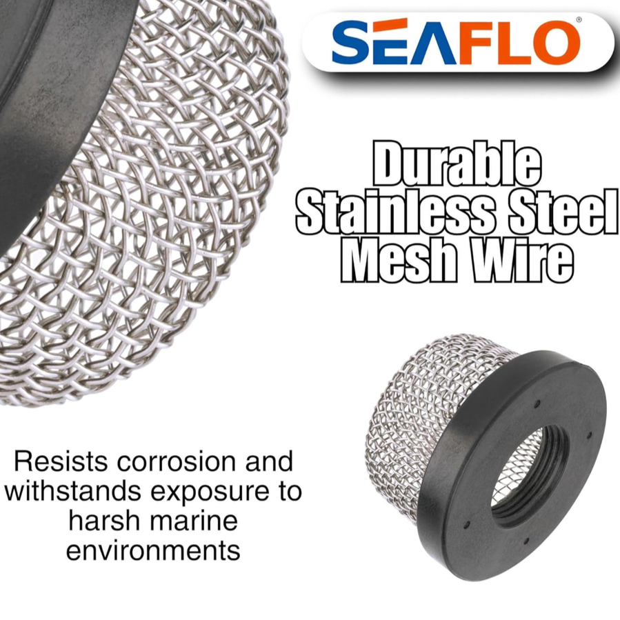 Aerator Screen Strainer for Livewell Pump SeaFlo (stainless steel, 3/4") 2 Aerator Screen Strainer for Livewell Pump SeaFlo (stainless steel, 3/4") 2