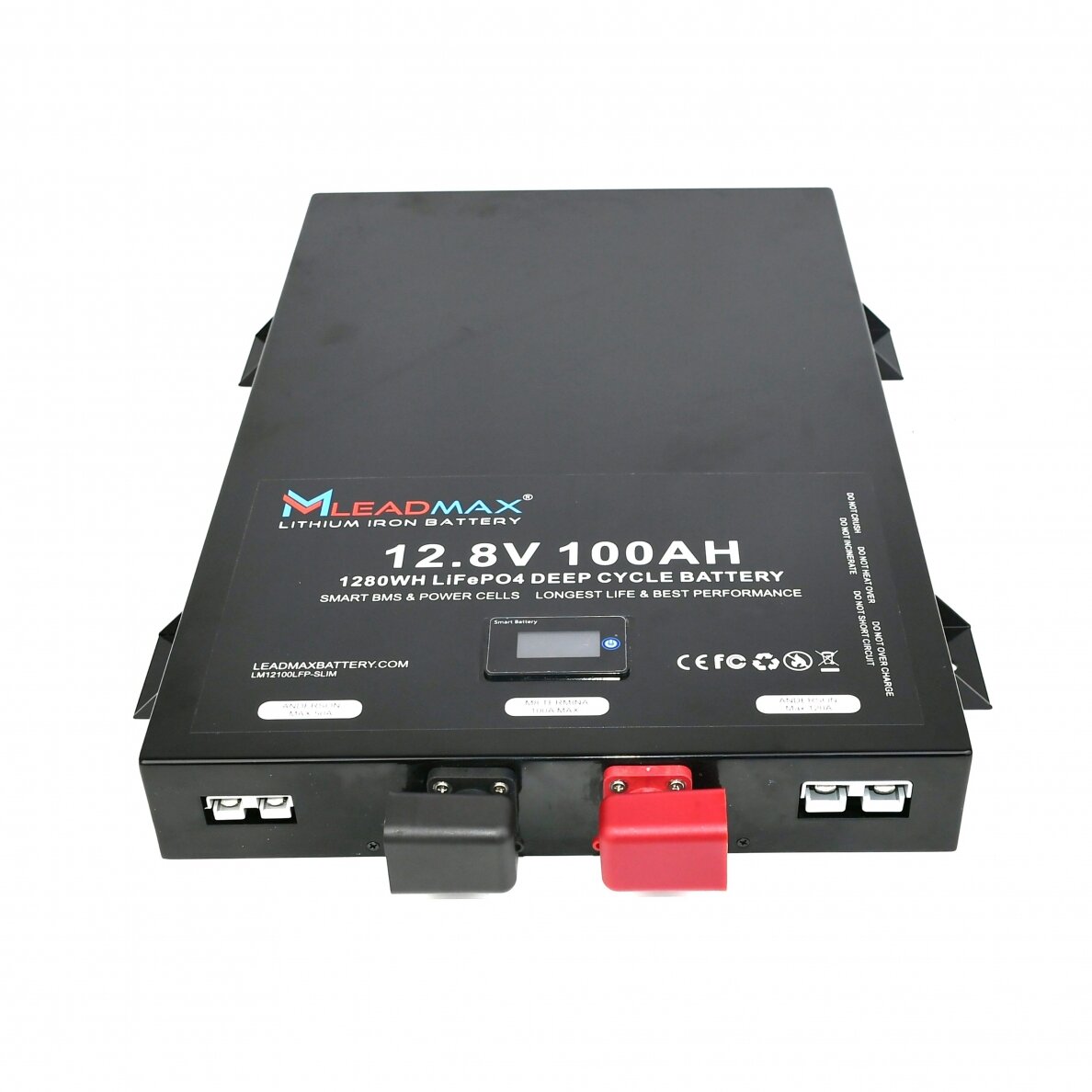 Akumuliatorius LeadMax Slimline LiFePO4 (12.8V, 100Ah) 2 Akumuliatorius LeadMax Slimline LiFePO4 (12.8V, 100Ah) 2