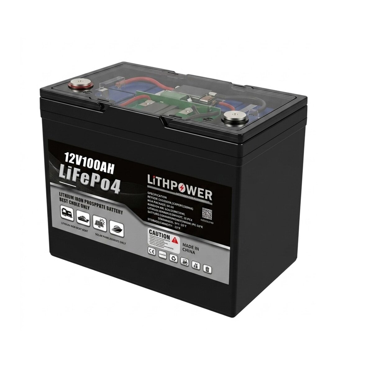 Battery LITHPOWER LiFePO4 (12.8V, 100Ah) 3 Battery LITHPOWER LiFePO4 (12.8V, 100Ah) 3