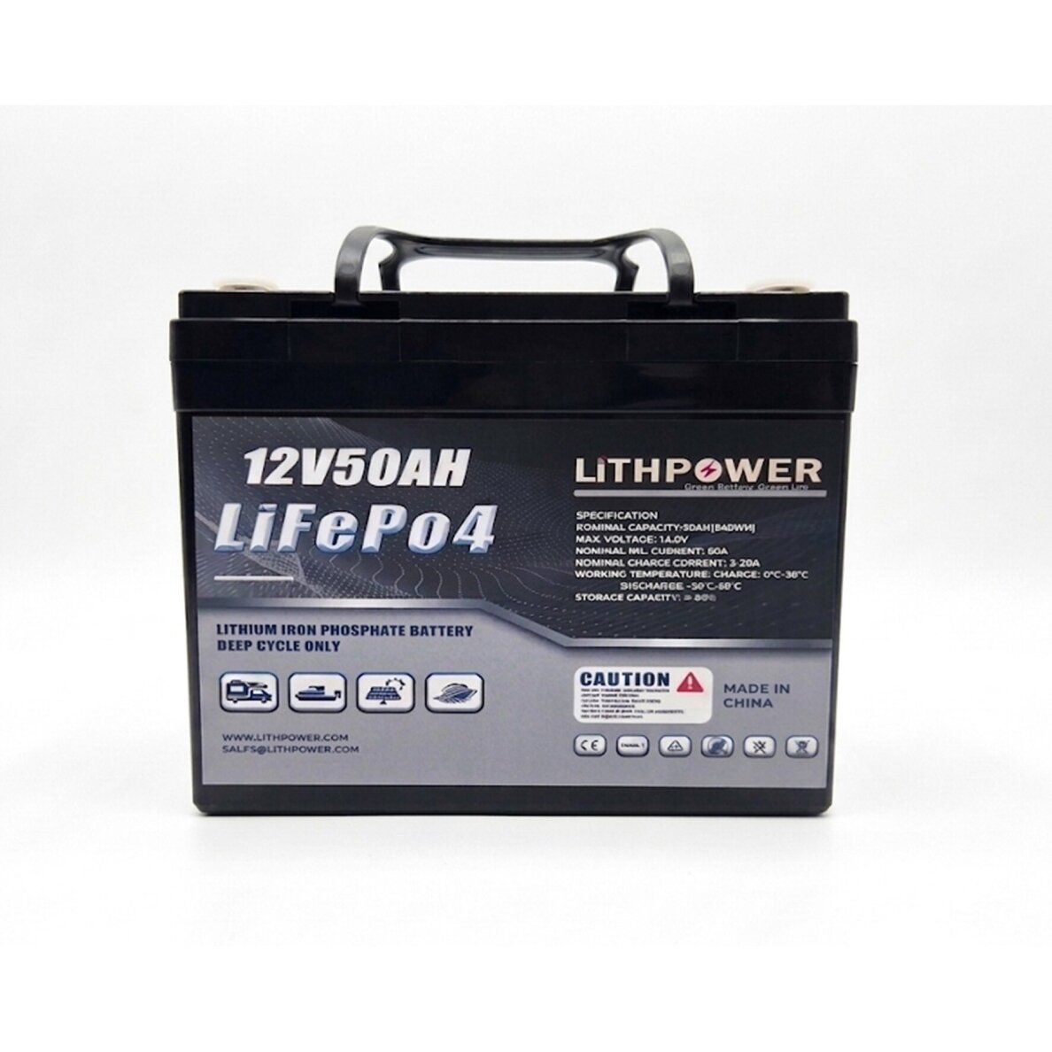 Battery LITHPOWER LiFePO4 (12.8V, 50Ah) 2 Battery LITHPOWER LiFePO4 (12.8V, 50Ah) 2