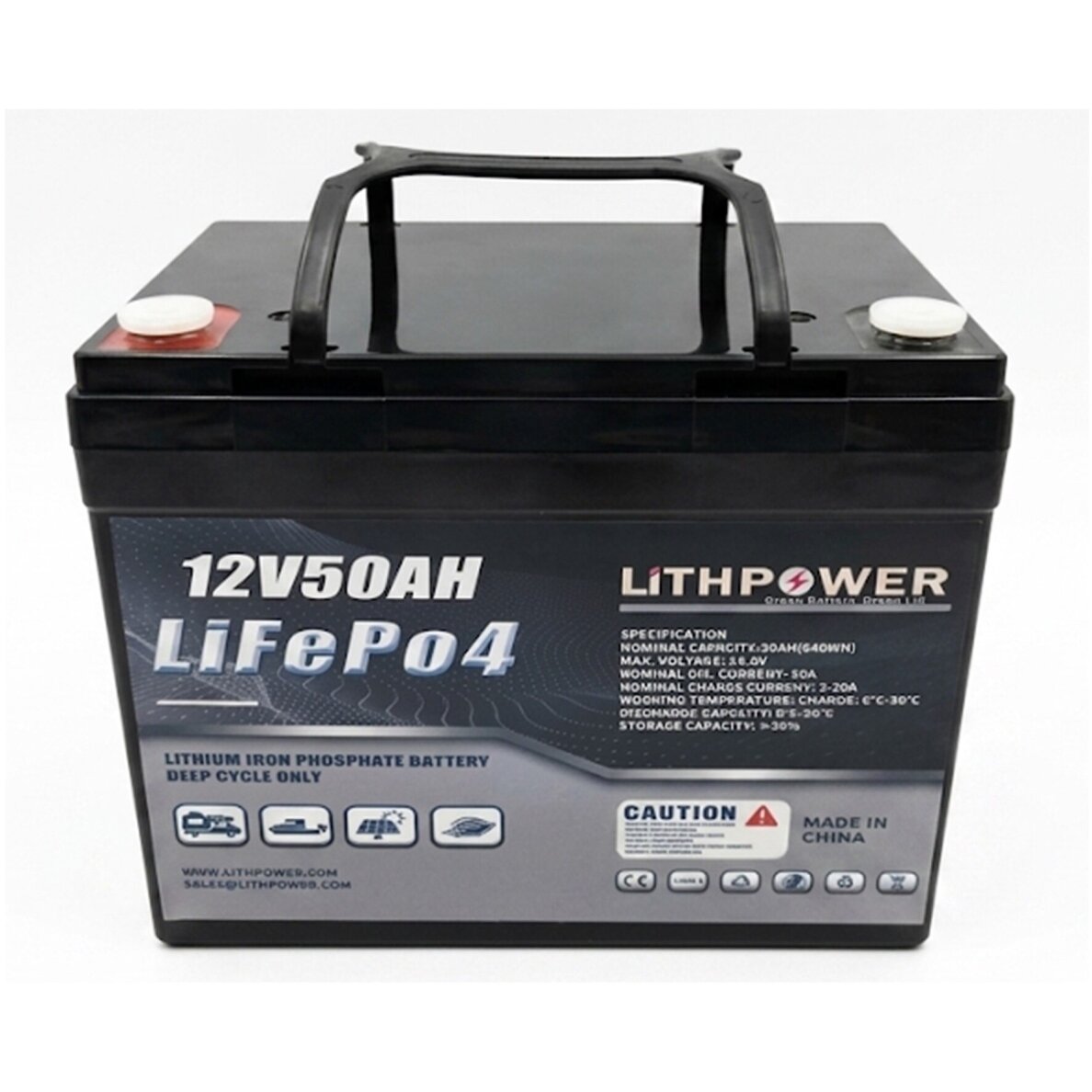 Battery LITHPOWER LiFePO4 (12.8V, 50Ah) 3 Battery LITHPOWER LiFePO4 (12.8V, 50Ah) 3