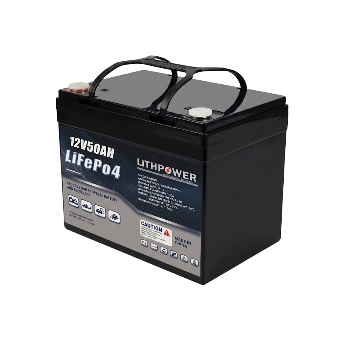 Battery LITHPOWER LiFePO4 (12.8V, 50Ah) 1 Battery LITHPOWER LiFePO4 (12.8V, 50Ah) 1