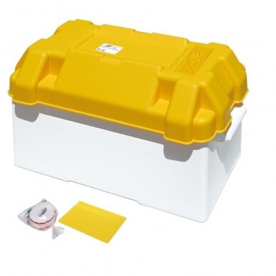 BATTERY BOX (395x180x200, yellow/white)