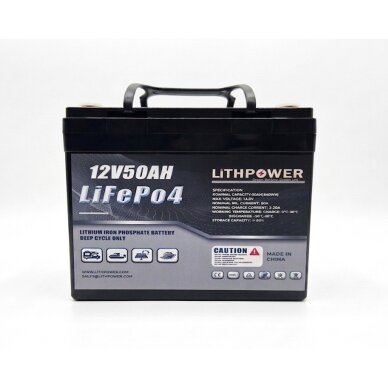 Battery LITHPOWER LiFePO4 (12.8V, 50Ah) 2 Battery LITHPOWER LiFePO4 (12.8V, 50Ah) 2