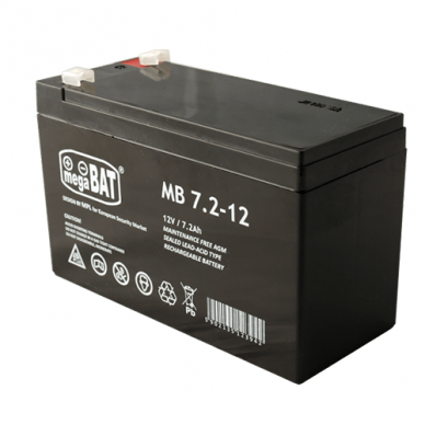 megaBAT VRLA AGM battery 7,2AH 12V megaBAT VRLA AGM battery 7,2AH 12V