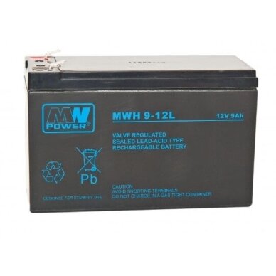 MW Power MWH 9-12L — VRLA AGM Battery 12 V 9 Ah MW Power MWH 9-12L — VRLA AGM Battery 12 V 9 Ah