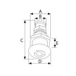 Alsuoklis ner. pl. AISI316, 16 mm 3