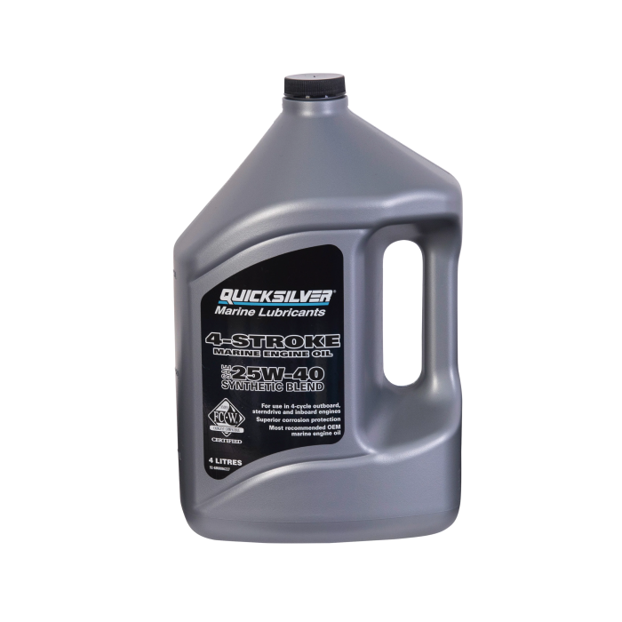 Quicksilver FCWR 25W-40 4-Stroke Synthetic Blend Oil 4L Quicksilver FCWR 25W-40 4-Stroke Synthetic Blend Oil 4L