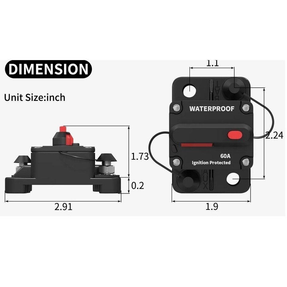 Automatic Circuit Breaker Switch 100A 1 Automatic Circuit Breaker Switch 100A 1