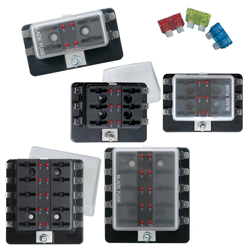 LED FUSE HOLDER BOX 10 positions
