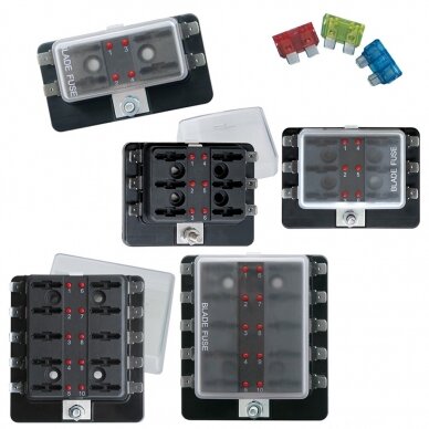 LED FUSE HOLDER BOX 10 positions LED FUSE HOLDER BOX 10 positions