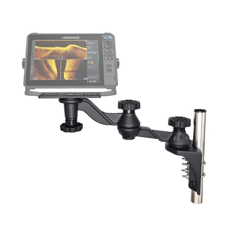Fishfinder Holder with Swing Arm double, vertical mount 2