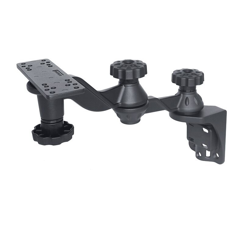 Fishfinder Holder with Swing Arm double, vertical mount