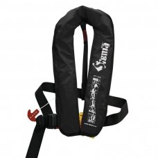 Sigma Infl.Lifejacket, Auto, 170N, w/D-ring & Crotch Strap, ISO, Adult, Βlack