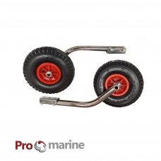 Boat launching wheels (stainless steel, max 150kg, 52cm, wheels 265mm)