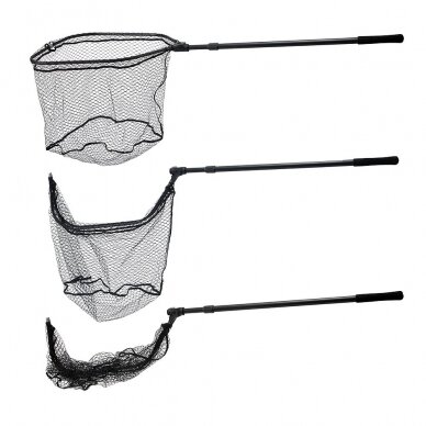 Folding Rubber Mesh Landing Net 60x70cm length170cm Folding Rubber Mesh Landing Net 60x70cm length170cm