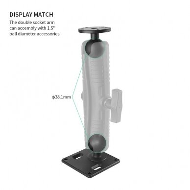 Double Socket Arm, C size, 23cm 2 Double Socket Arm, C size, 23cm 2