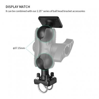 Jungtis dviguba Double Socket Arm, D dydis, 13cm 2 Jungtis dviguba Double Socket Arm, D dydis, 13cm 2