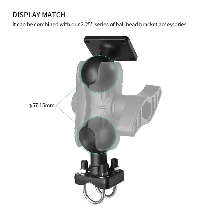 Jungtis dviguba Double Socket Arm, D dydis, 13cm 2