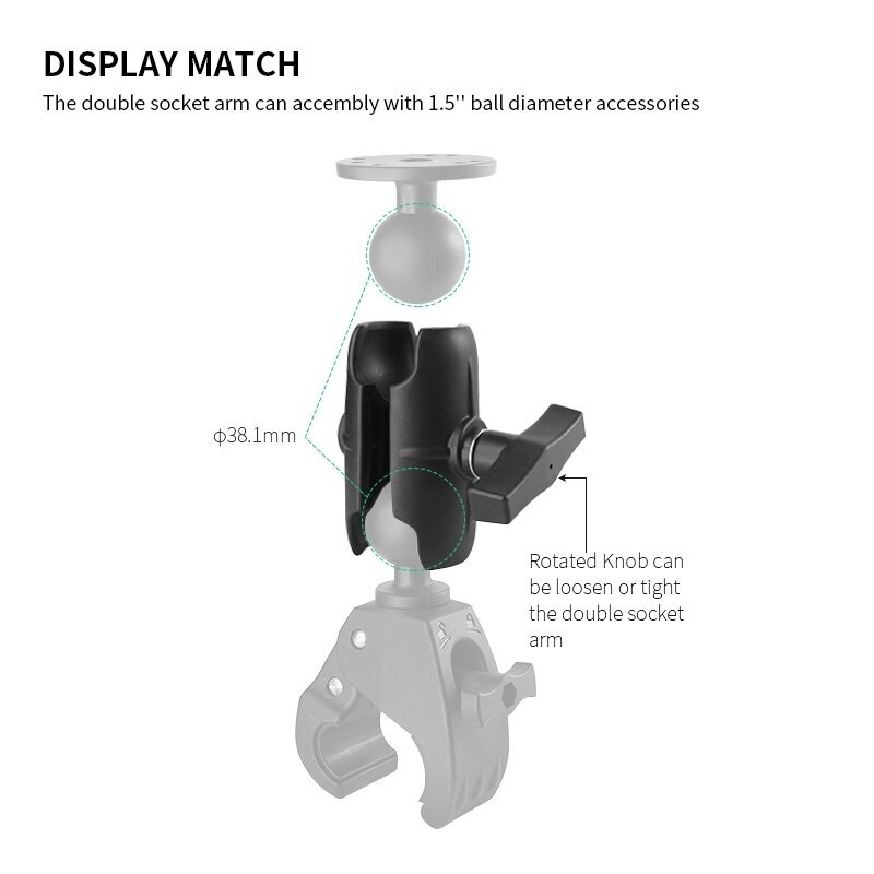 Double Socket Arm, C size, 9cm 1 Double Socket Arm, C size, 9cm 1