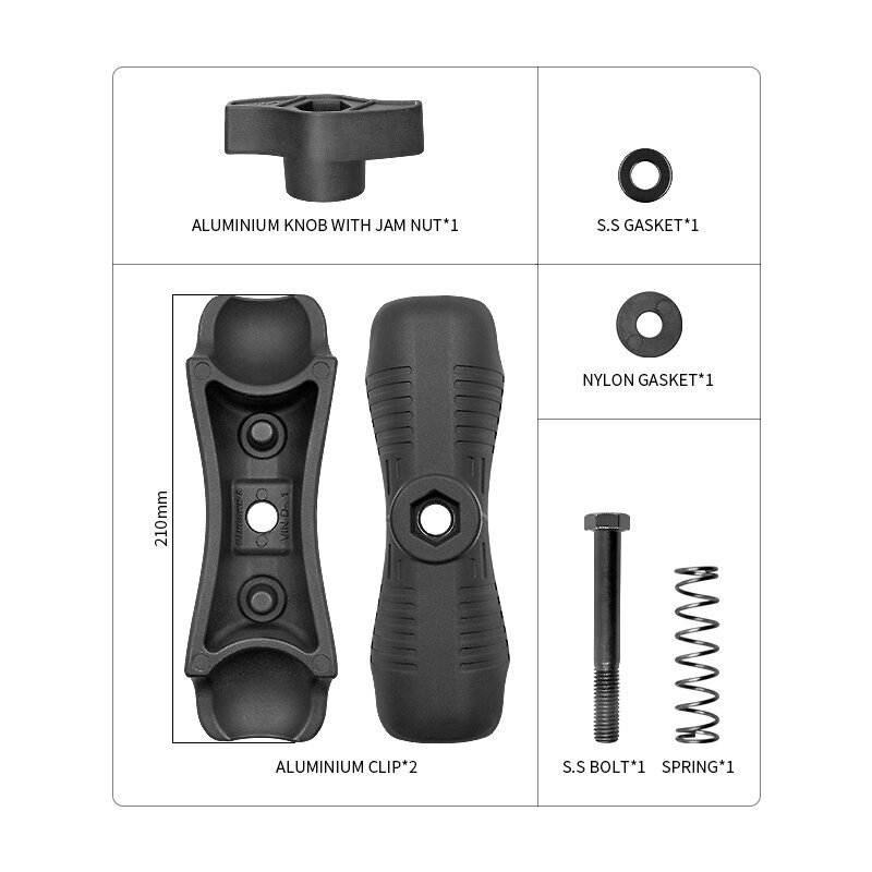 Jungtis dviguba Double Socket Arm, D dydis, 21cm 5 Jungtis dviguba Double Socket Arm, D dydis, 21cm 5