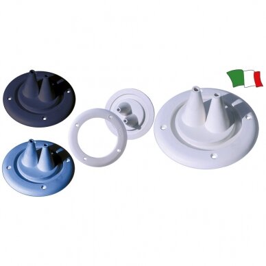 Kabelio, troso įvado guma, juoda, dviejų angų 115x105x52mm / Cable grommet,2 holes, black Kabelio, troso įvado guma, juoda, dviejų angų 115x105x52mm / Cable grommet,2 holes, black