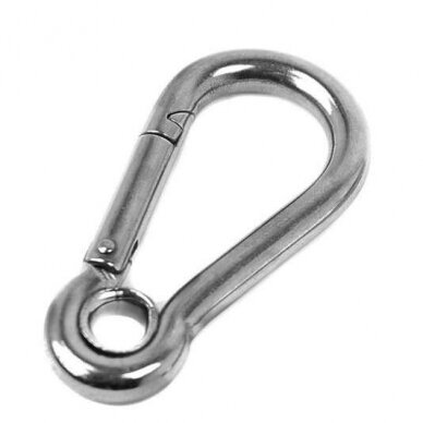 Stainless Steel Carabiner Clip - With Eye