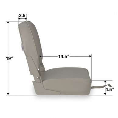 Springfield Economy Folding Seat – Charcoal 2 Springfield Economy Folding Seat – Charcoal 2