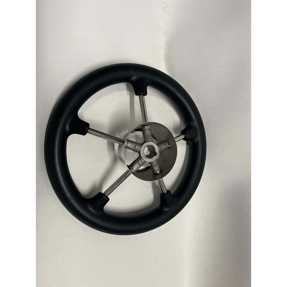 Boat Steering Wheel, Stainless Steel, Black, 280 mm 2 Boat Steering Wheel, Stainless Steel, Black, 280 mm 2
