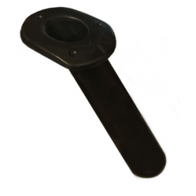 ROD HOLDER - LARGE OVAL HEAD - 30 DEG. - BLACK ROD HOLDER - LARGE OVAL HEAD - 30 DEG. - BLACK