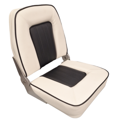 Boat seat ECONOMY PLUS WHITE - BLACK