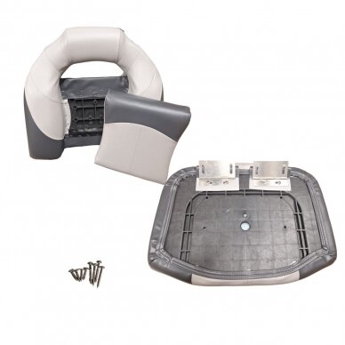 Laivo sėdynė BASS BOAT PREMIUM HIGH BACK GREY - Charcoal - Charcoal 3
