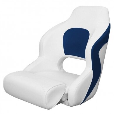 Boat seat Premium Captain's (White/Blue) Boat seat Premium Captain's (White/Blue)