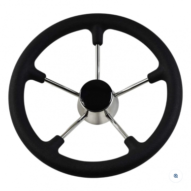Boat wheel stainless steel 280mm black Boat wheel stainless steel 280mm black