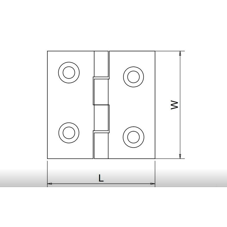 Lankstas ner. plienas 50x50(2)-2mm, AISI316 1 Lankstas ner. plienas 50x50(2)-2mm, AISI316 1
