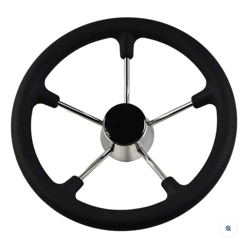 Boat wheel stainless steel 280mm black Boat wheel stainless steel 280mm black