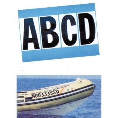 ADHESIVE LETTERS AND NUMBERS (LT0123456789, H20cm)