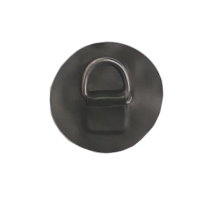 Ner. plieno D žiedas 40x40mm su apvaliu pvc lopu diam. 80mm 1