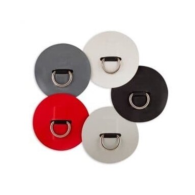 Round PVC Patch (80mm)  with Stainless Steel D-ring  40x40mm