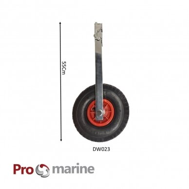 Boat launching wheels (stainless steel, max 160kg, 55cm, wheels 265mm) 2