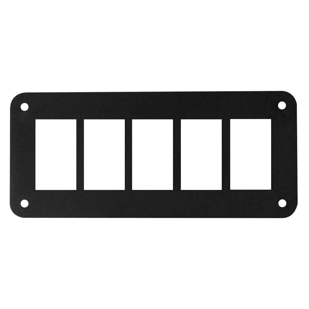 Aluminum  panel for 5 Switches screws*4 1