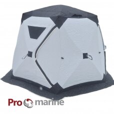Palapinė Pop-up ProMarine šešiakampė 330T (330*285*180cm, šiltinta pilka/juoda)