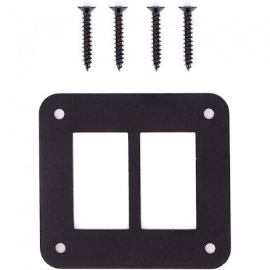 Aluminum panel for 2 Switches screws*4 Aluminum panel for 2 Switches screws*4