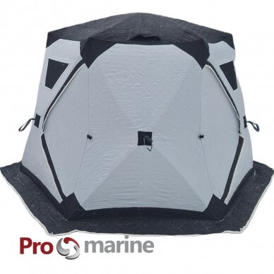 Pop-up shelter for ice fishing ProMarine 260T (260*225*170cm, insulated grey/black) 1