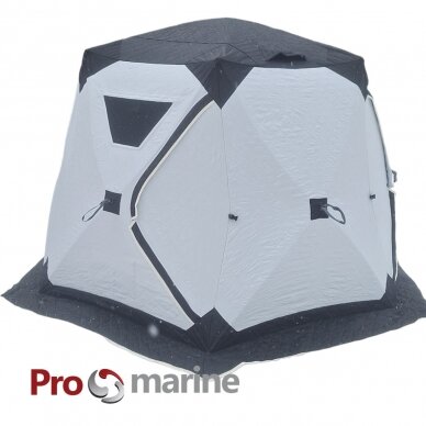 Pop-up shelter for ice fishing ProMarine 260T (260*225*170cm, insulated grey/black)