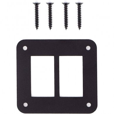 Aluminum  panel for 2 Switches screws*4