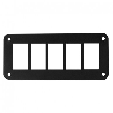 Aluminum panel for 5 Switches screws*4 1 Aluminum panel for 5 Switches screws*4 1