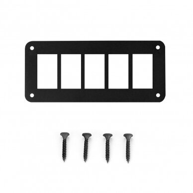 Aluminum  panel for 5 Switches screws*4