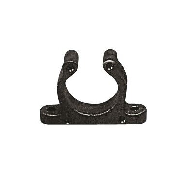 Plastic Support Clip, Screwed, LALIZAS  Ø30mm, Black