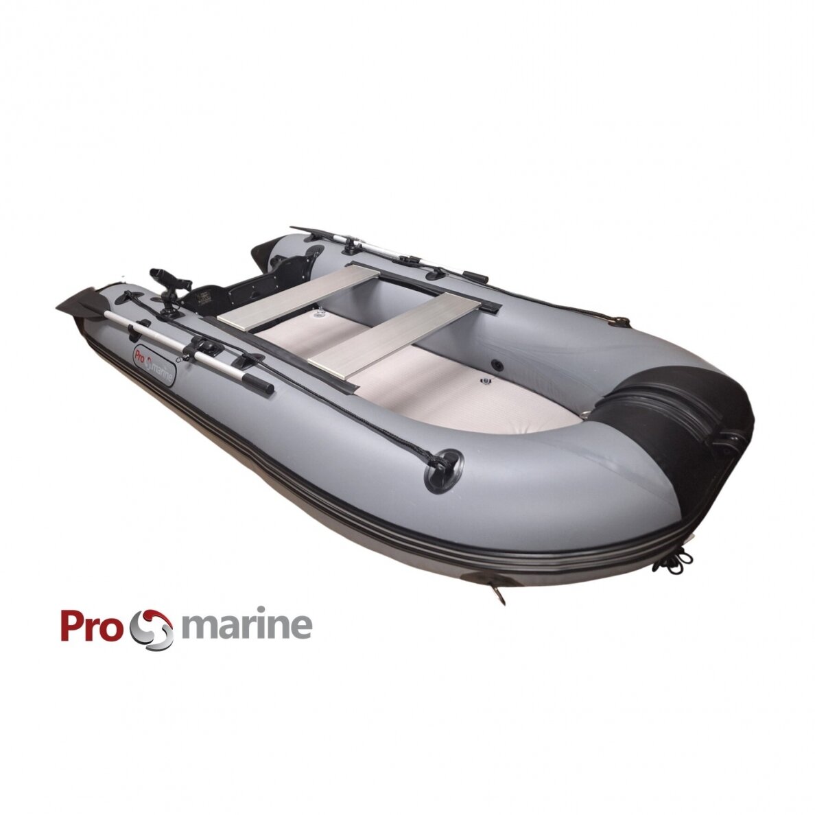 Pripučiama PVC Valtis ProMarine AD300 ( 300cm, dugnas Airdeck, spalva: T. pilka) 2 Pripučiama PVC Valtis ProMarine AD300 ( 300cm, dugnas Airdeck, spalva: T. pilka) 2